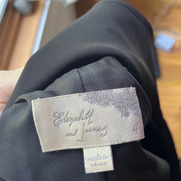 💜SOLD💜 Elizabeth and James, black jacket with ruched sleeves - Picture 7 of 7